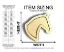Unfinished Wood 2 Layer Horse Shadowbox Shape | DIY Craft Cutout | up to 46" DIY