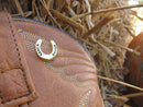 Horseshoe Gold Lapel Pin
