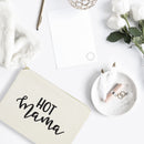 Hot Mama Cotton Canvas Cosmetic Bag