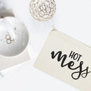 Hot Mess Cotton Canvas Cosmetic Bag