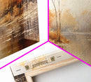 Fall Centerpiece Landscape Painting Canvas Print, Autumn Decor, Fall Centerpiece, Fall Home Decor, Fall Wall Decor, Fall Home Decor