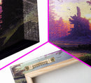 Portal to another world, purple fantasy art, watercolor, RPG concept art, framed canvas print