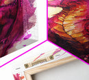 Magenta Purple Watercolor Dragon Fantasy Fine Art Print, Wall Decor, Wall Poster, Wall Art Print