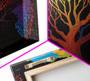 Rainbow Tree of Life, Framed Canvas Print