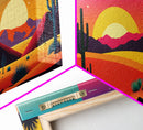 Desert Canvas Prints, Nature Prints Wall Art Set, Framed Canvas Prints Wall Decor, 3 Piece Wall Art Set, Southwestern Decor, Original Art