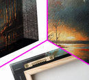 Moody Landscape Painting, Canvas Print, Framed Wall Art, Wall Decor, Vintage Style Art, Vintage Wall Art, Antique Reproduction Art
