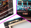Urban Decay Wall Art - Graffiti Covered Subway Train - 1970s NYC Art - Framed Canvas Print - Original Art - Dystopian Urban Decay