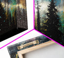 Pine Tree Gift, Forest Landscape Wall Art, Framed Canvas Print, Pine Tree Canvas, Pine Tree Artwork, Pine Tree Canvas Art, Wall Decor