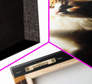 Portrait of a Calico Cat, Framed Canvas Print, Cat Art, Cat Photography, Cat Wall Art