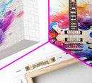 Rock N Roll Art, Classic Electric Guitar Print, Studio Gift, Musician Gift, Music Wall Art, Framed Canvas Print, Rock And Roll