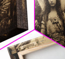 Tintype Photo Of An Angel, Angel Art, Angel Painting, Framed Canvas Print, Guardian Angel, Angel Art Print, Angel Wings, Religious Art