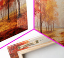 Fall Decor, Beautiful Forest In Early Autumn, Landscape Framed Canvas Print Painting, Wall Art, Wall Decor, Autumn Decor, Farmhouse Decor