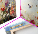 Butterly Wall Print, Wildflower Wall Art, Wildflower Meadow, Canvas Print, Set Of 3 Prints, Wall Art, 3 Piece Wall Art, Botanical Art