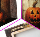 Spooky Art, Halloween Art, Jack O Lantern Art, Framed Canvas Print, Halloween Decor, Halloween Art Prints, The Jack O Lantern In The Window