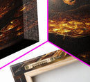 Dragon Art, Fantasy Art, Treasure Chest, Canvas Print, Wall Hanging, Portrait Art, Video Game Art, Nerdy Home Decor, Gift For Friend