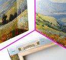 Springtime Panoramic Print - Texas Hill Country In The Spring - Framed Canvas Print - Beautiful Living Room Decor - Country Art - Farmhouse