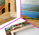 Positano Italy Canvas Print - Italy Oil Painting Print Wall Art - Amalfi Coast - Vacation Gift Idea - Travel Gift