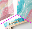 Retro 90s Style Wall Art, Bedroom Wall Decor, Aesthetic Decor, Vaporwave Wall Art, Pastel Shades Painting