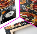 Italian Restaurant Wall Art, Retaurant Decor, Pizza Painting Canvas Print, Kitchen Wall Art, Kitchen Painting, Dining Room Decor