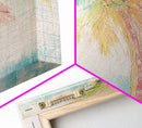 Oil Painting Print of a Palm Tree, Coastal Decor, Beach House Art, Beach Art, Vacation Gift, Pink Decor, Preppy Decor, Preppy Art