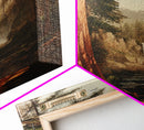 California Wall Art Framed Canvas Print, Redwood Trees, Fantasy Decor