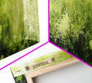 Moss Wall Art - Panoramic Canvas Print - Watercolor Painting of Green Moss