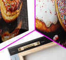 Renaissance Style Painting Of Some Donuts, Framed Canvas Print, Bakery Decor, Bakery Wall Art, Donut Shop Wall Art, Funny Renaissance Art