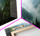 Emerald Green Mountain Landscape Wall Art Canvas Blue Ridge Mountains Print Extra Large Wall Art For Living Room Above Sofa