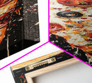 Pizza Painting Wall Art - Framed Canvas Print - Funky Kitchen Art - Kitsch Decor - Restaurant Wall Art