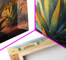 Southwestern Wall Art, Agave Desert Canvas Ready to Hang Large Print, Oil Painting, Landscape Wall Art, Desert Decor