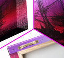 Outrun Style Ghost Ship, Abandoned Pirate Ship, ready to hang canvas print, framed art, cool unique wall decor