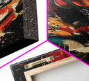 Abstract Horse Painting Framed Canvas Print Colorful Chicano Art Bold Moody Southwest Long Narrow Wall Art Bedroom or Living Room