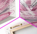 Makeup Brushes Canvas Print - Pink Abstract Art of Beauty Tools, Feminine Wall Art, Gift Idea for Her, Minimalist Room Decor