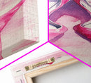 Pink Stilettos Painting Framed Canvas Print Fashion Wall Art Feminine Decor Living Room Artwork Vertical Wall Accent Gift Idea Art