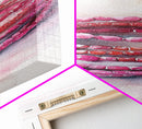 Gemstone Stack Canvas Print Whimsical Watercolor Art Pink Crystal Wall Art Bedroom Decor Gem Lover Unique Living Room Art