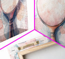 Magnifying Glasses Canvas Print Light Pink Wall Art Whimsical Art Coastal Wall Art Cottagecore Decor Rustic Artwork Gift Idea