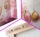 Gold Necklace Art Framed Canvas Print Pink Abstract Art Minimalist Art Light Pink Wall Art Boho Wall Art Bedroom Art Rustic Decor