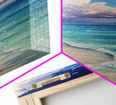 Beach Painting, Coastal Landscape Art, Ocean Waves, Nautical Wall Art, Seascape Painting, Canvas Print, Coastal Decor, Gift Idea