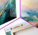 Pastel Sunset Landscape Canvas Print Mountain Wall Art, Serene Home Decor, Nature Painting, Bedroom Artwork, Minimalist Wall Decor