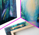 Lush Jungle Pathway Painting Tropical Rainforest Wall Art Greenery Nature Decor Vibrant Botanical Artwork Boho Living Room