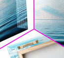 Serene Ocean Horizon Canvas Print Minimalist Beach Wall Art Tranquil Coastal Decor Calming Seascape Painting Zen Gift