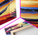 Hammock Retreat, Lake Sunset, Relaxing Art, Framed Canvas Print, Bedroom Wall Art, Peaceful Landscape, Outdoor Vibes Painting