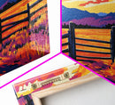 Rustic Fence, Prairie Landscape, Western Wall Art, Golden Fields, Warm Sunset, Country Aesthetic, Entryway, Canvas Print