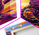 Lizard Art, Desert Reptile, Wildlife Decor, Nature Painting, Southwest Aesthetic, Bold Colors, Living Room, Canvas Print, Exotic Animal