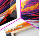 Purple Skies, Fiery Sunset, Rolling Hills, Canvas Print, Nature Wall Art, Vibrant Home Decor, Office Accent, Serene Landscape