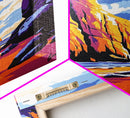 Canyon View, Desert Wall Art, Southwest Decor, Vibrant Landscape Print, Nature Lover Gift, Modern Wall Art, Framed Canvas Print