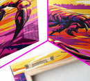 Scorpion Fantasy Art, Surreal Ocean Scene, Bold Desert Creature Print, Dramatic Wall Decor, Framed Canvas Print, Unique Office Artwork
