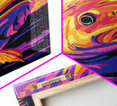 Bold Bass, Fishing Art, Vibrant Wildlife, Angler Decor, Canvas Print, Man Cave Wall Art, Rustic Lake House, Bold Colors, Unique Gift