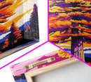 Autumn Tree, Fall Landscape, Vibrant Colors, Nature Wall Art, Framed Canvas Print, Cozy Decor, Cabin Aesthetic, Rustic Gift Idea