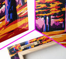 Autumn Forest, Golden Trees Art, Canvas Print, Vibrant Nature Painting, Fall Wall Decor, Warm Tones Art, Cozy Home Decor, Office Art